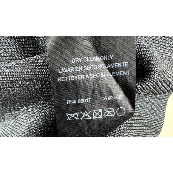 Bebe One Shoulder Bandage Dress Metallic Gray Bodycon Party Cocktail Y2K Size M - Picture 8 of 11